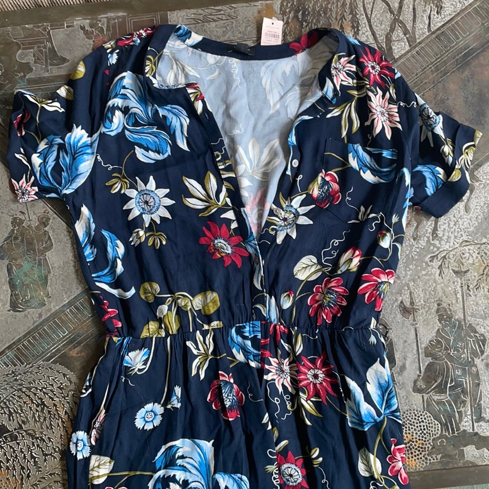 NWT Ann Taylor Floral Jumpsuit